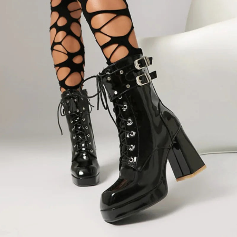 מגף פלטפורמה דגם פאולה