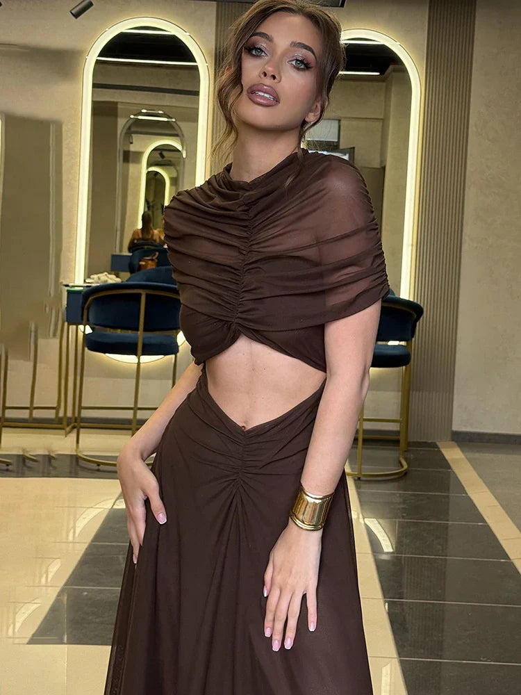 שמלה מקסי דגם סתיו