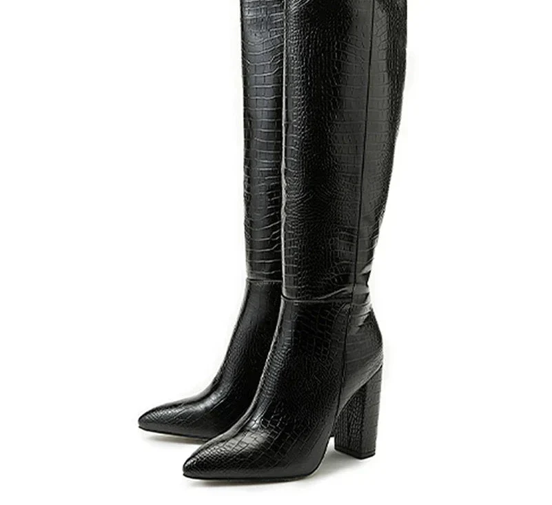 Rush מגפוני דמוי עור