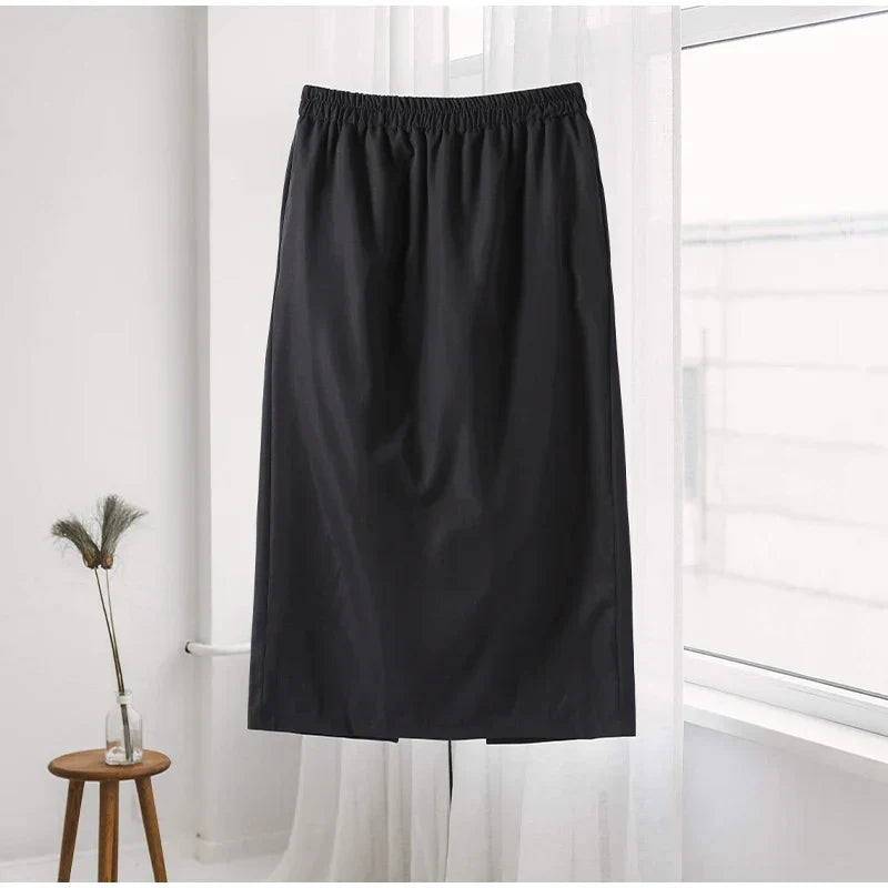 סט שני חלקים אלגנטי חצאית מידי ובלייזר בעיצוב מחויט ויוקרתי - PAS