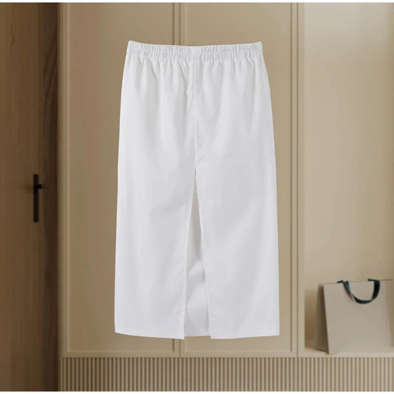 סט שני חלקים אלגנטי חצאית מידי ובלייזר בעיצוב מחויט ויוקרתי - PAS